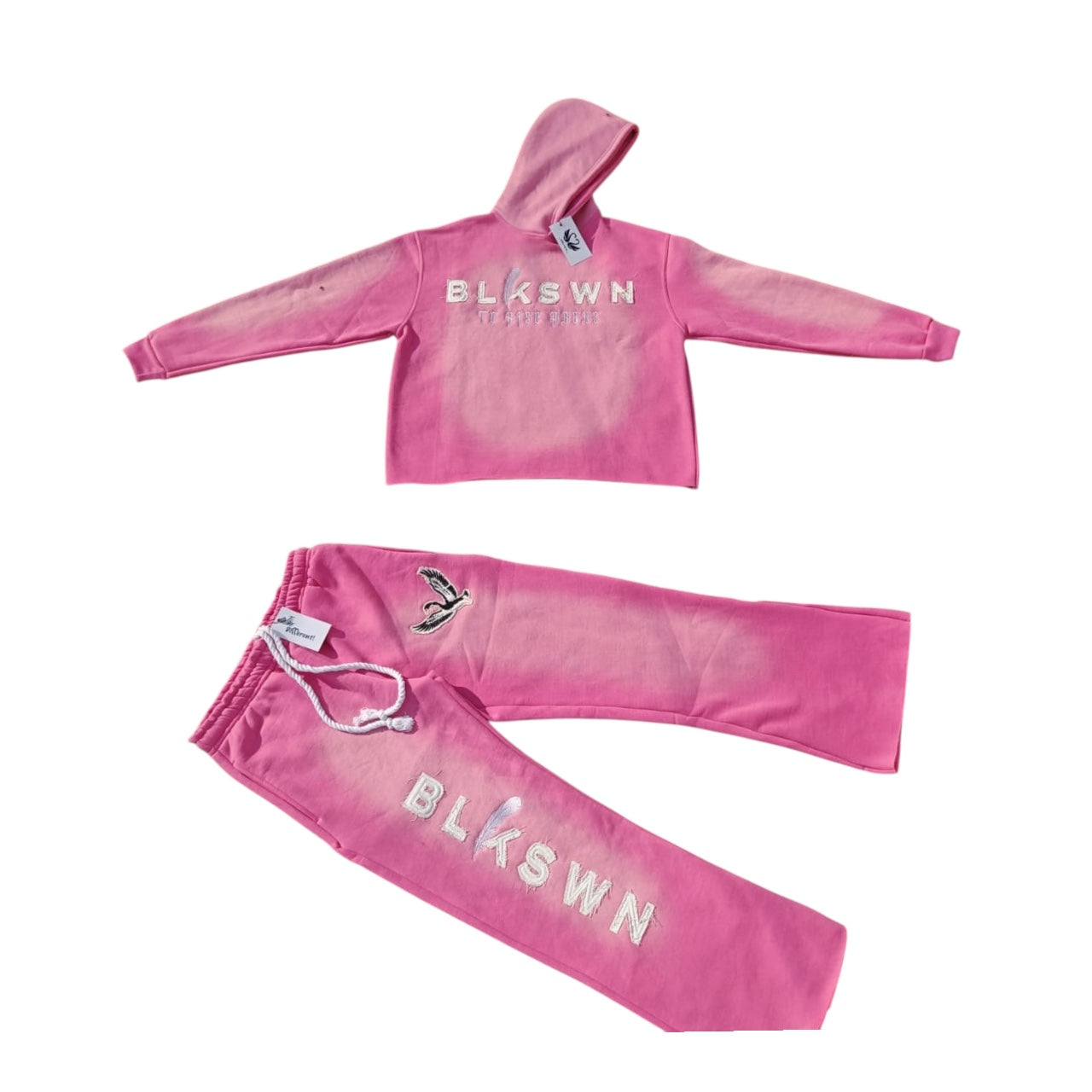 Blkswn Distressed Cropped Set